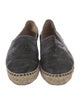 Chanel Interlocking CC Logo Leather Espadrilles