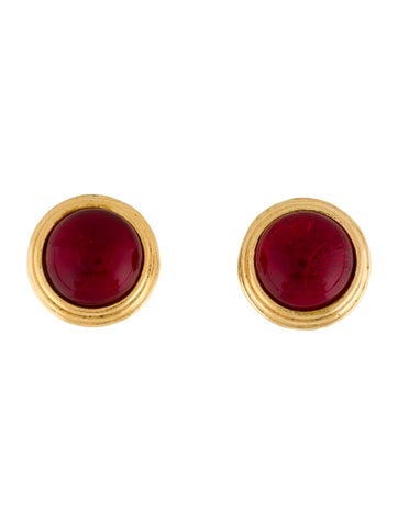 Chanel Clip-On Vintage Gripoix Earrings