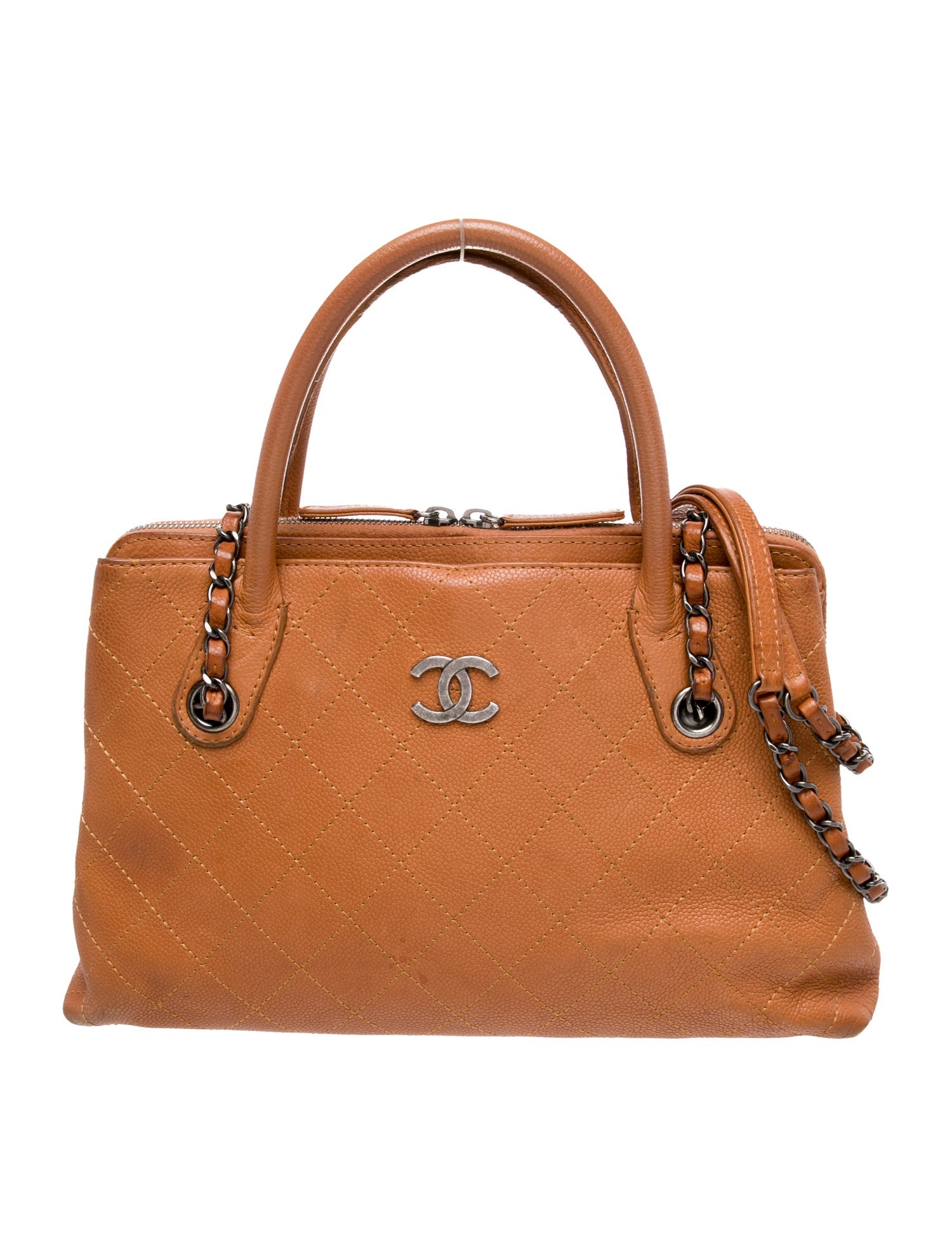 Chanel Grained Vegetal Shopping Tote