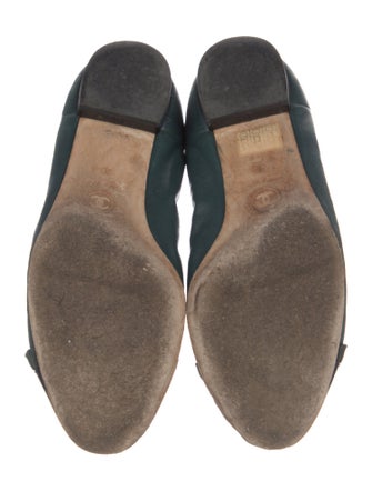 Chanel 2009 Interlocking CC Logo Ballet Flats