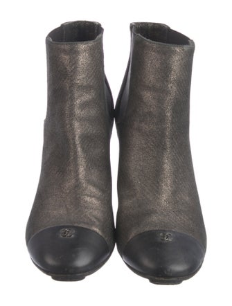 Chanel 2010's Interlocking CC Logo Chelsea Boots