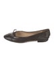 Chanel Interlocking CC Logo Leather Ballet Flats