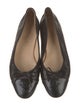 Chanel Interlocking CC Logo Leather Ballet Flats