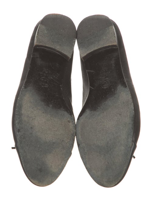 Chanel Interlocking CC Logo Leather Ballet Flats