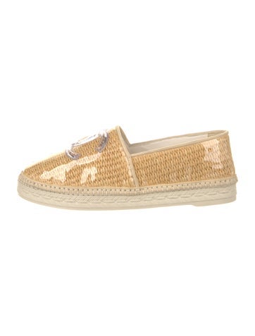 Chanel Flats 2019 Interlocking CC Logo Espadrilles IT 37 | 7
