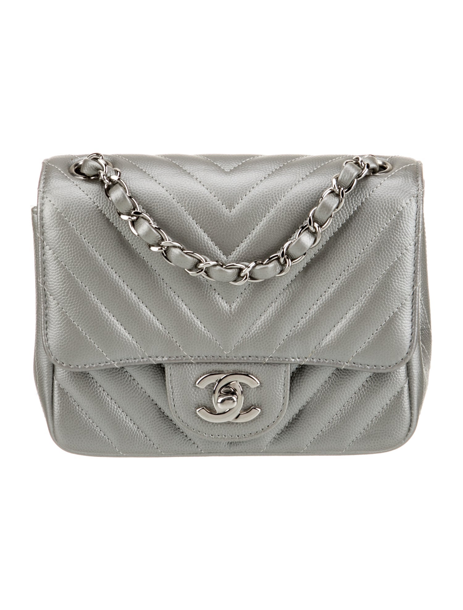 Chanel Classic Chevron Mini Square Flap Bag