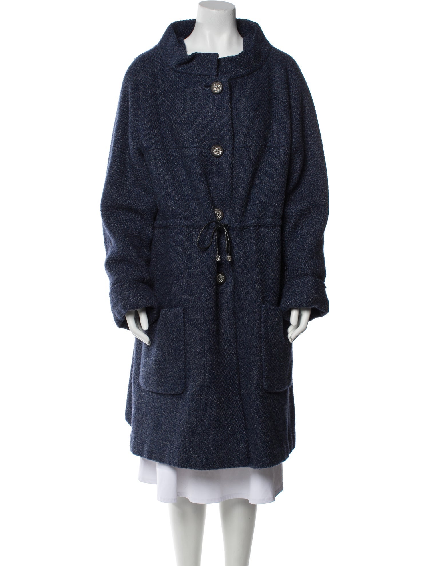 Chanel 2012 Wool Faux Fur Coat