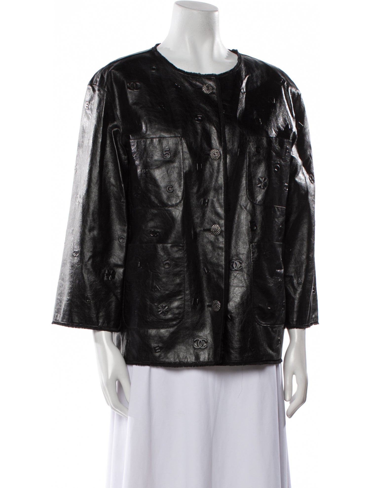 Chanel 2014 Leather Evening Jacket