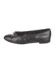 Chanel Interlocking CC Logo Leather Ballet Flats