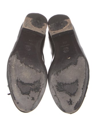 Chanel Interlocking CC Logo Leather Ballet Flats