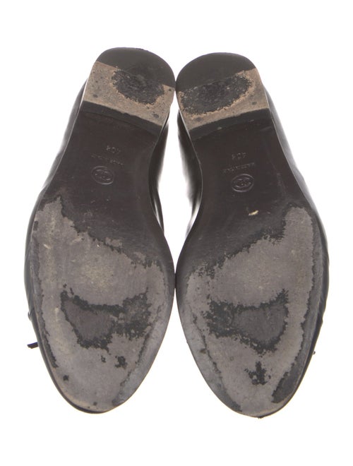 Chanel Interlocking CC Logo Leather Ballet Flats