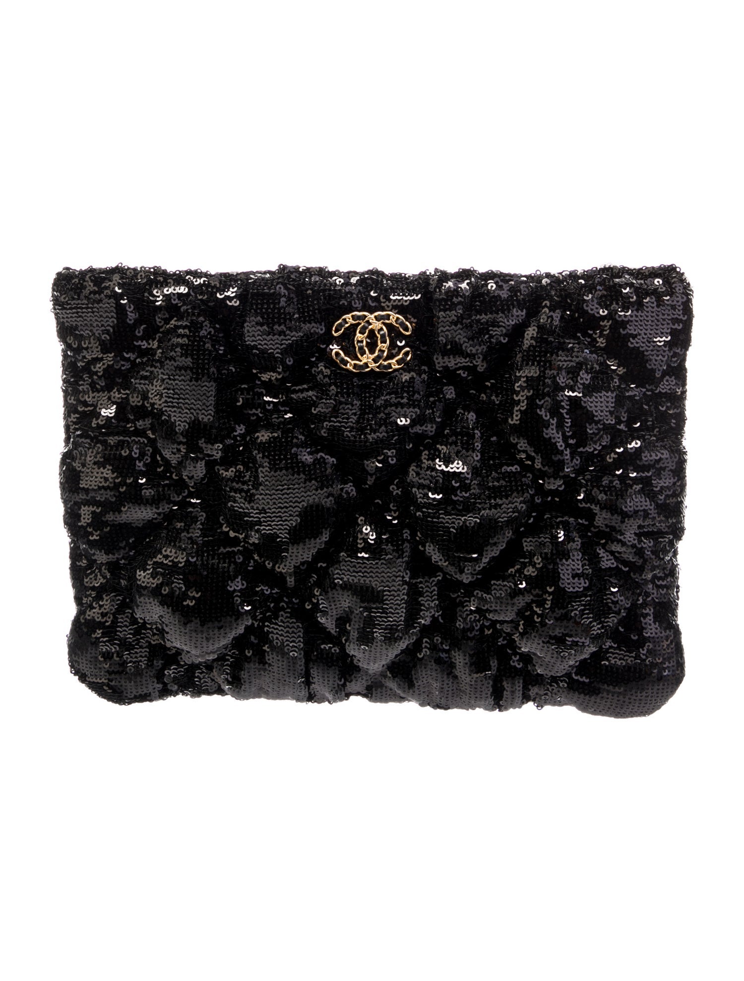 Chanel Large Sequin Quilt 19 O-Case