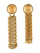 Chanel Vintage 'CHANEL' CC Tassel Clip-On Earrings
