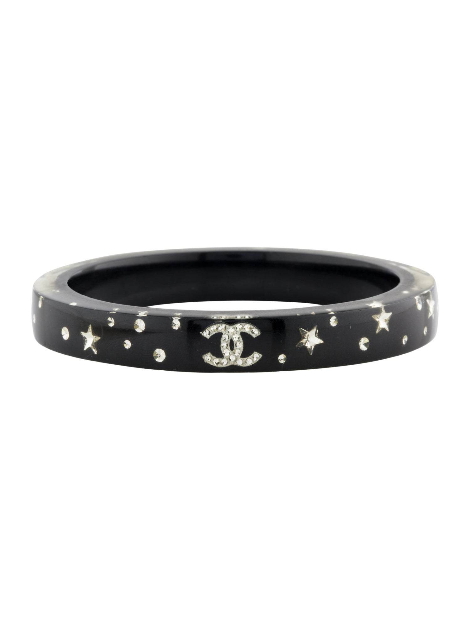 Chanel Resin & Strass Stars CC Bangle