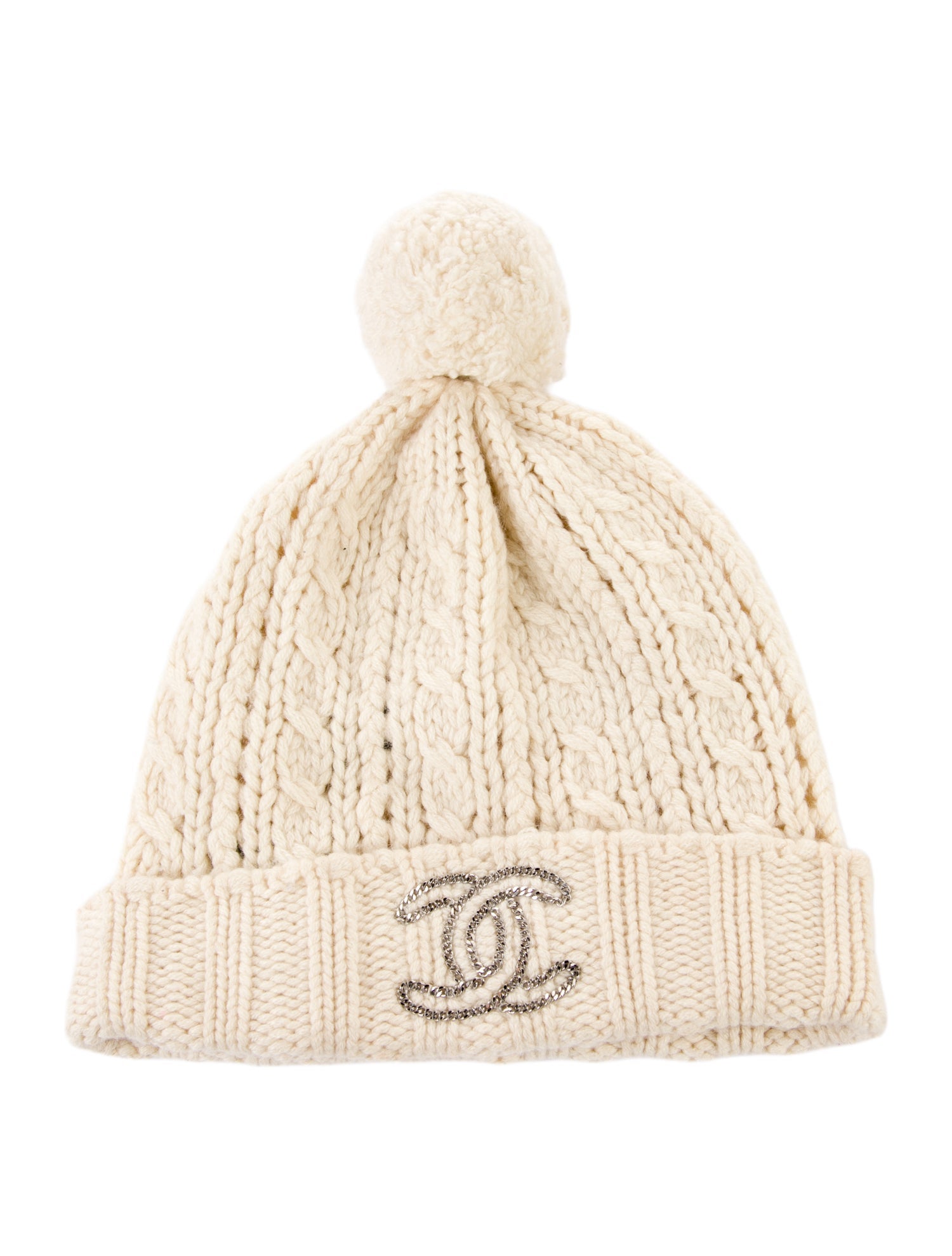 Chanel Chain-Link CC Cashmere Beanie