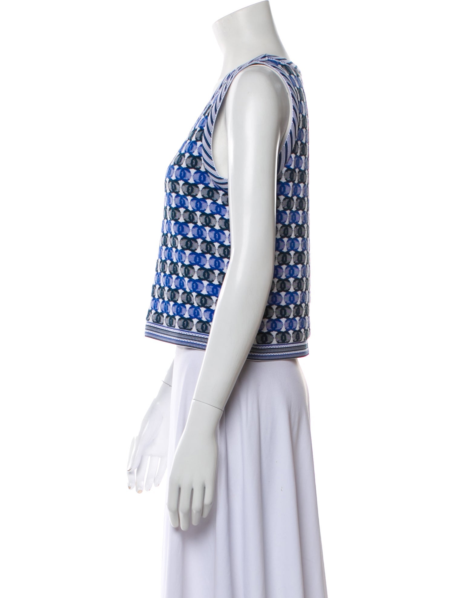 Chanel 2019 Printed Crop Top w/ Tags