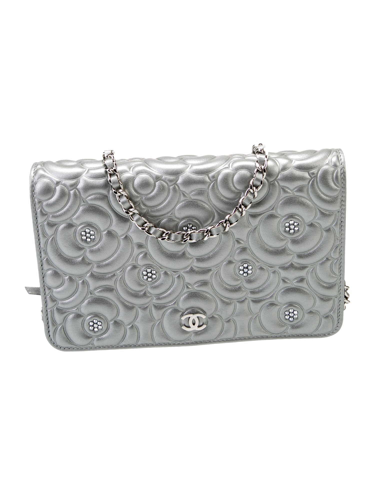 Chanel Camellia Wallet On Chain