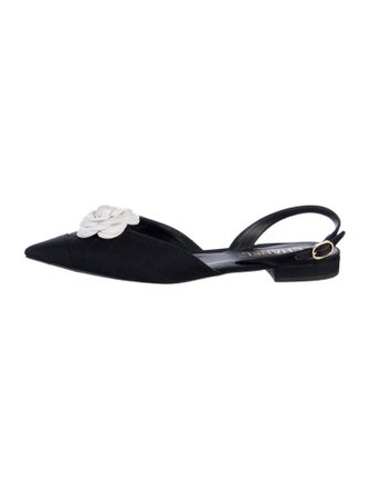 Chanel 2021 Interlocking CC Logo Slingback Flats