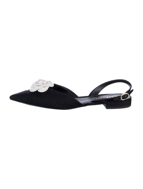 Chanel 2021 Interlocking CC Logo Slingback Flats