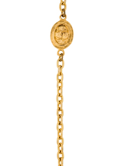 Chanel Vintage CC Station Necklace
