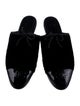 Chanel Interlocking CC Logo Velvet Mules