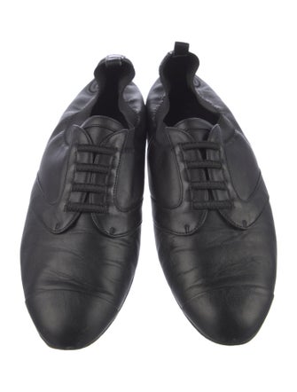 Chanel Interlocking CC Logo Leather Ballet Flats