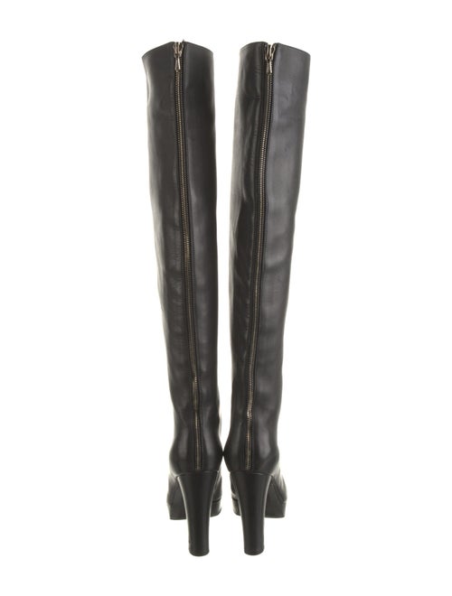 Chanel Interlocking CC Logo Leather Boots