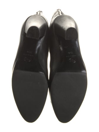 Chanel Interlocking CC Logo Leather Boots