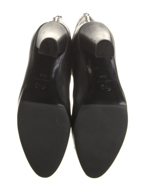Chanel Interlocking CC Logo Leather Boots