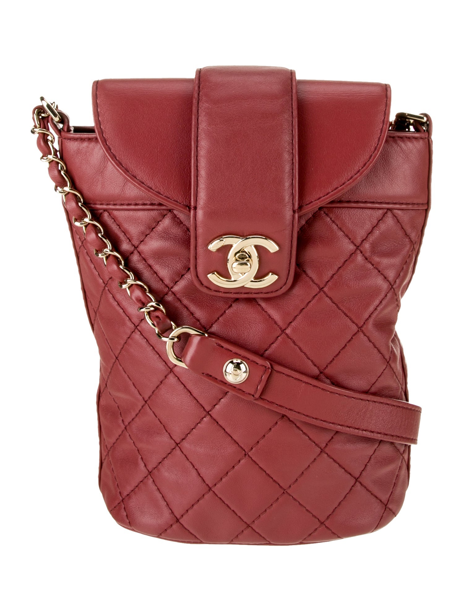 Chanel CC Quilted Bucket Bag