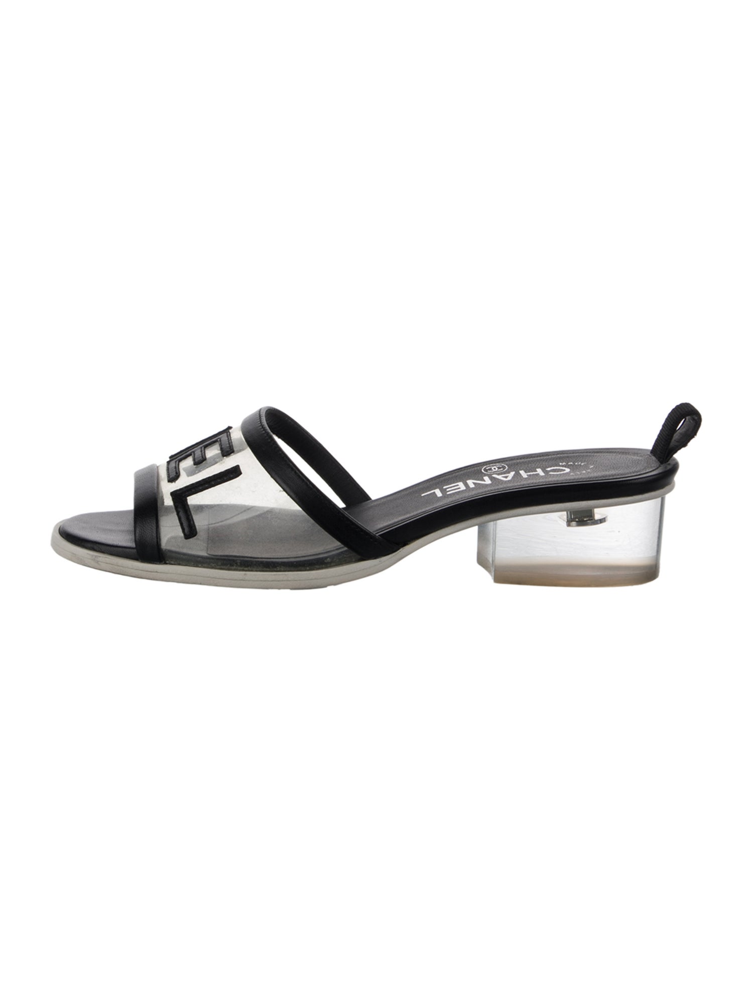 Chanel 2019 Interlocking CC Logo Slingback Sandals
