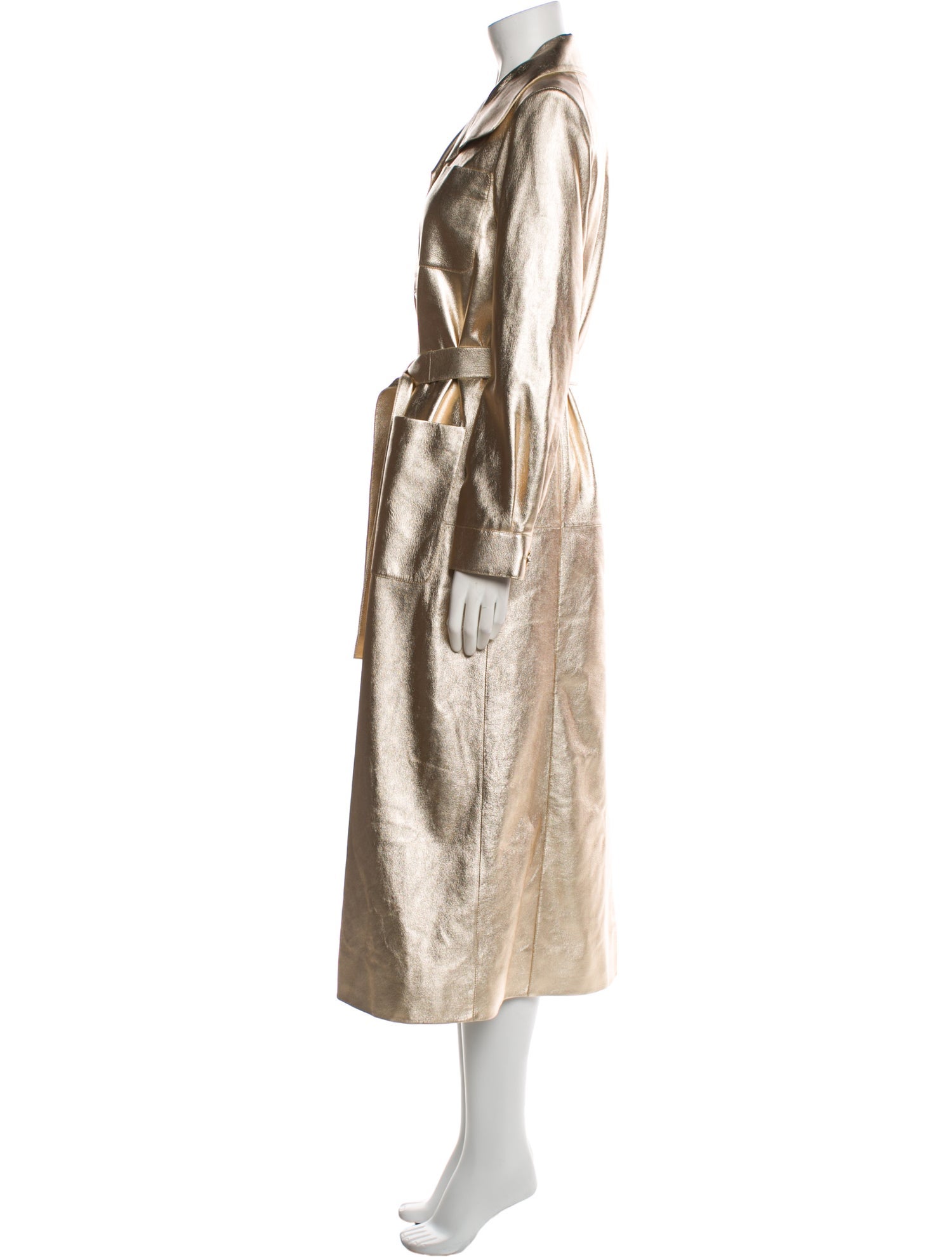 Chanel 2021 Leather Trench Coat