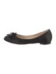 Chanel Interlocking CC Logo Satin Ballet Flats