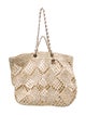 Chanel Raffia Shopping Tote