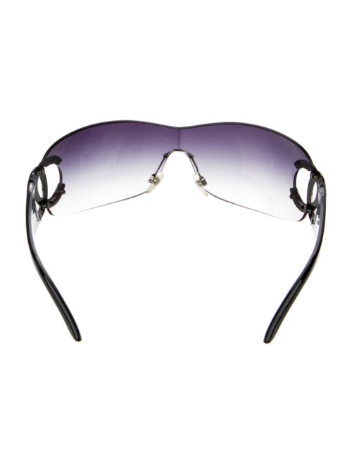 Chanel Interlocking CC Logo Shield Sunglasses