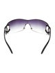 Chanel Interlocking CC Logo Shield Sunglasses
