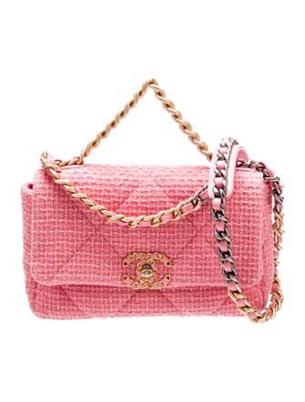 Chanel Tweed Medium 19 Flap Bag