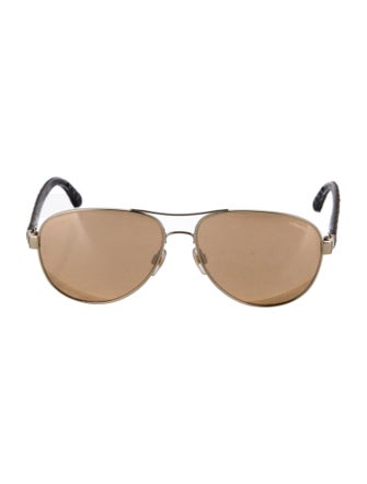 Chanel Interlocking CC Logo Aviator Sunglasses