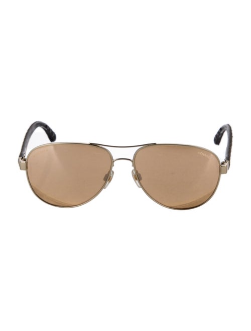 Chanel Interlocking CC Logo Aviator Sunglasses