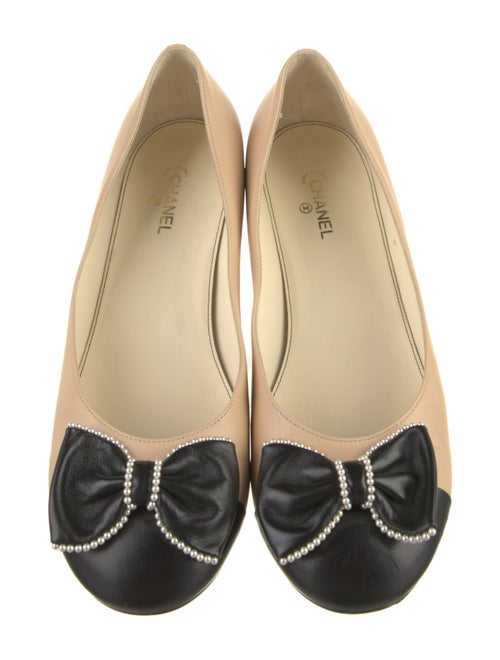 Chanel 2016 Faux Pearl Accents Ballet Flats