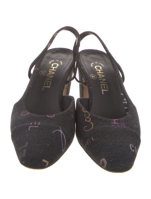 Chanel 2021-2022 Interlocking CC Logo Slingback Pumps
