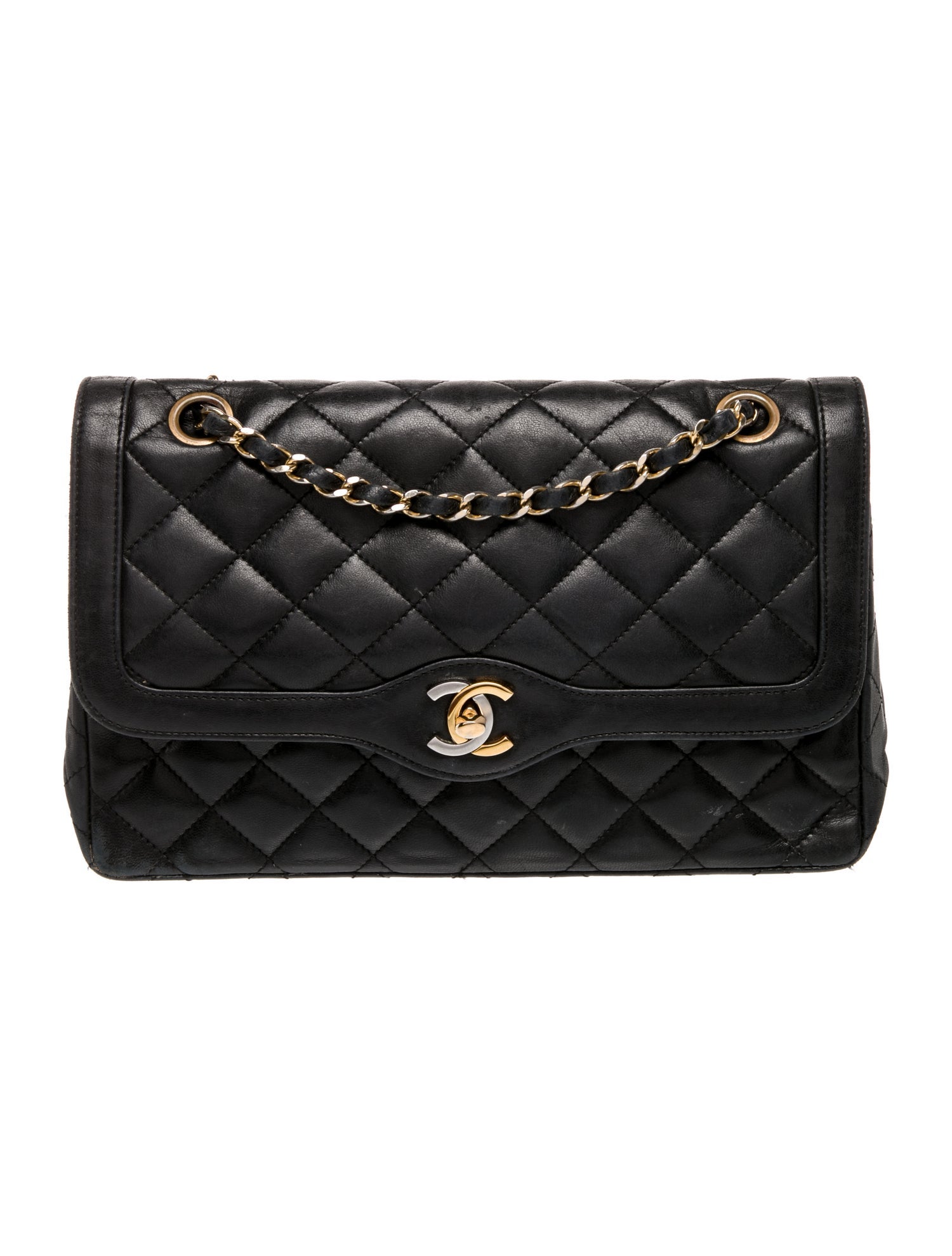 Chanel Two-Tone CC Double Flap Bag