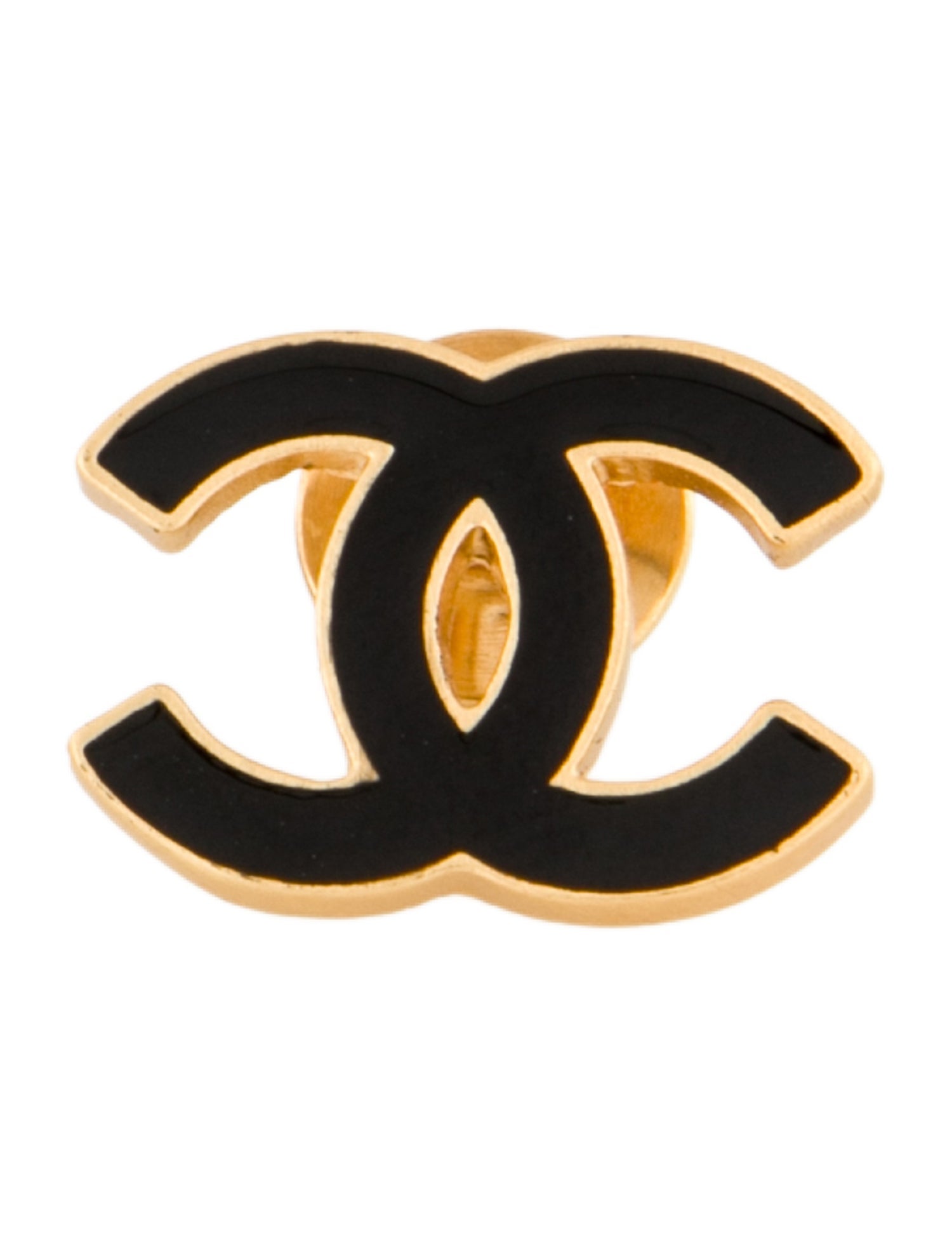 Chanel Vintage Enamel CC Pin