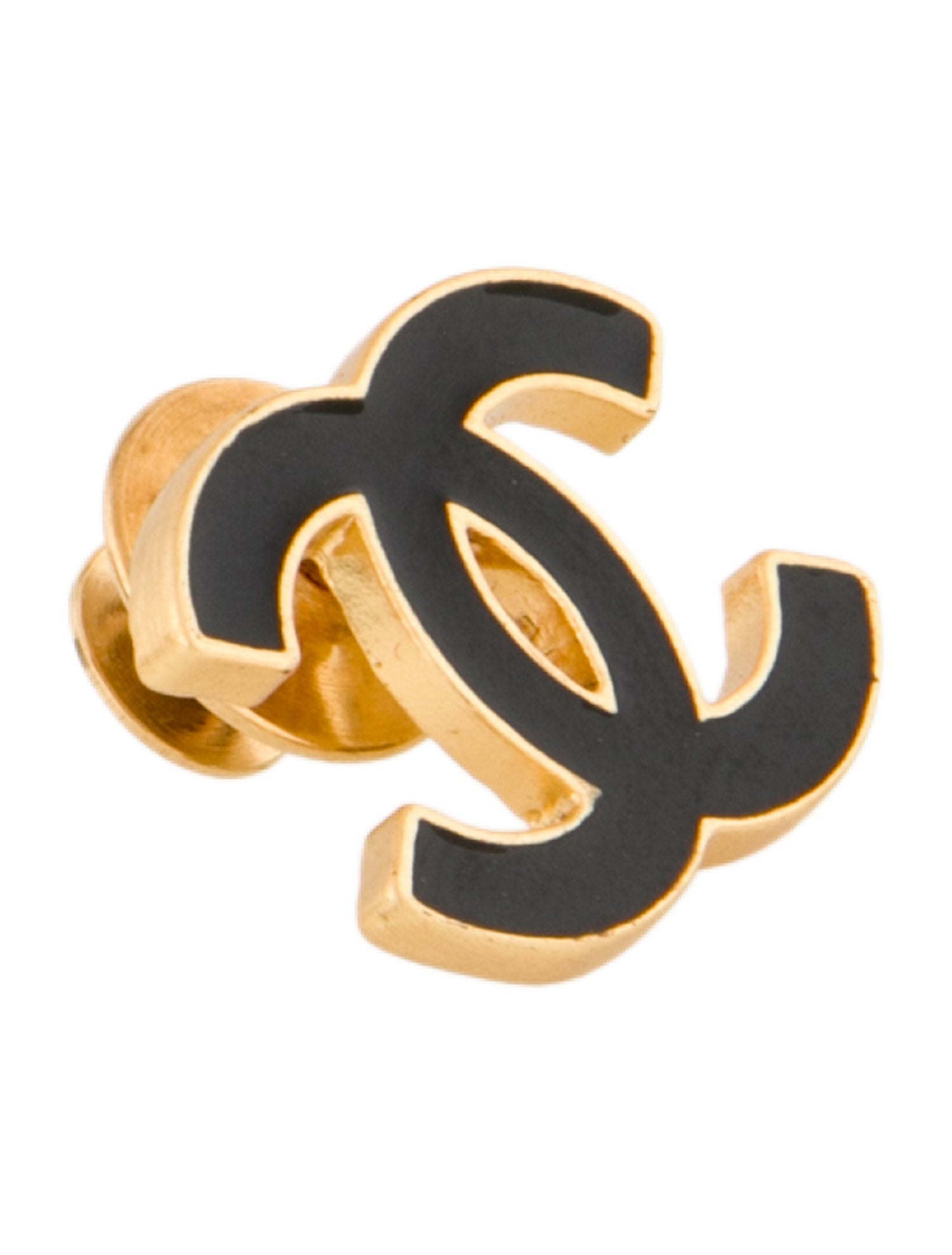 Chanel Vintage Enamel CC Pin