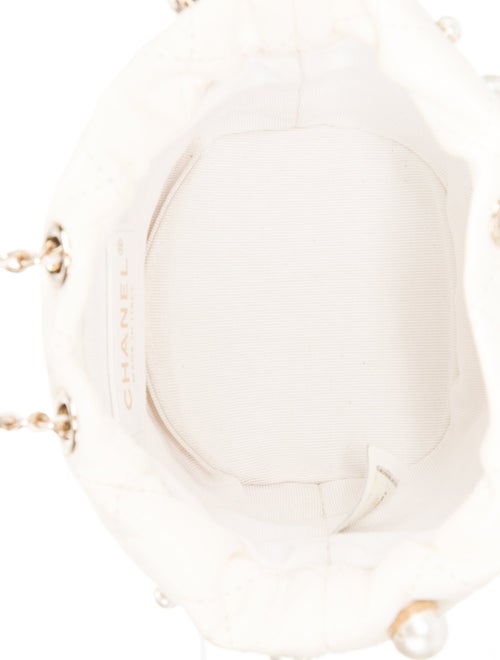 Chanel Mini About Pearls Drawstring Bucket Bag