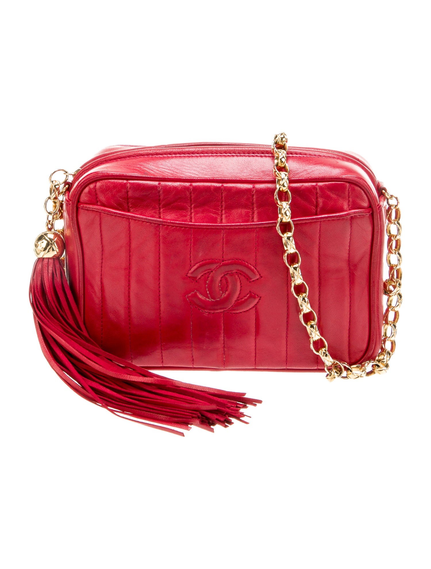 Chanel Vertical Quilt CC Camera Bag