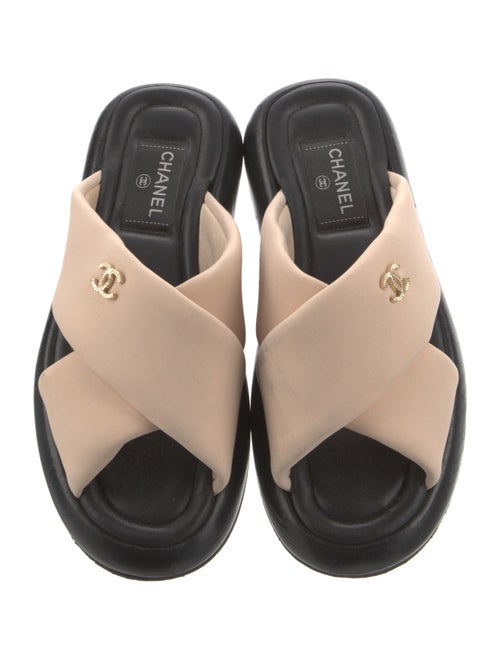 Chanel 2022 Interlocking CC Logo Slides
