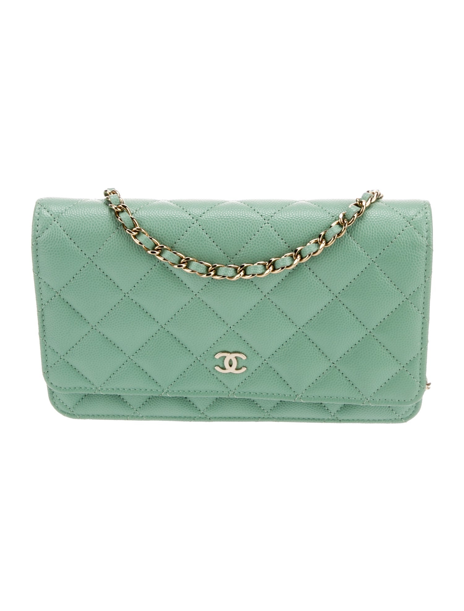 Chanel Classic Caviar Wallet On Chain