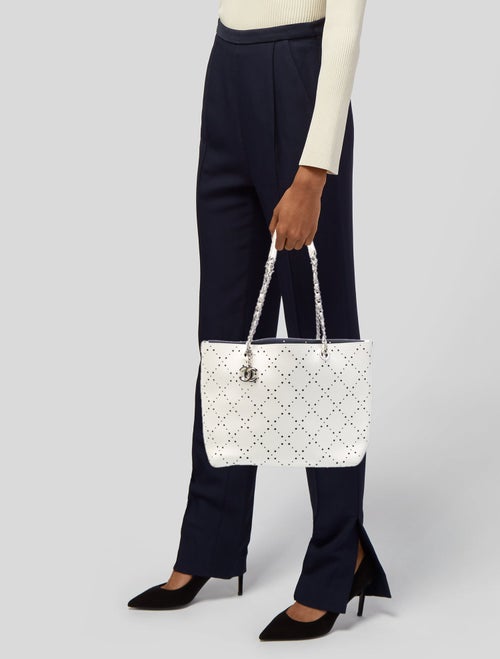 Chanel Small Perforated CC Shop Tote