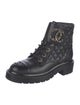 Chanel 2021 Interlocking CC Logo Combat Boots